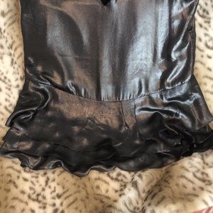 Banana Republic silver blouse XL